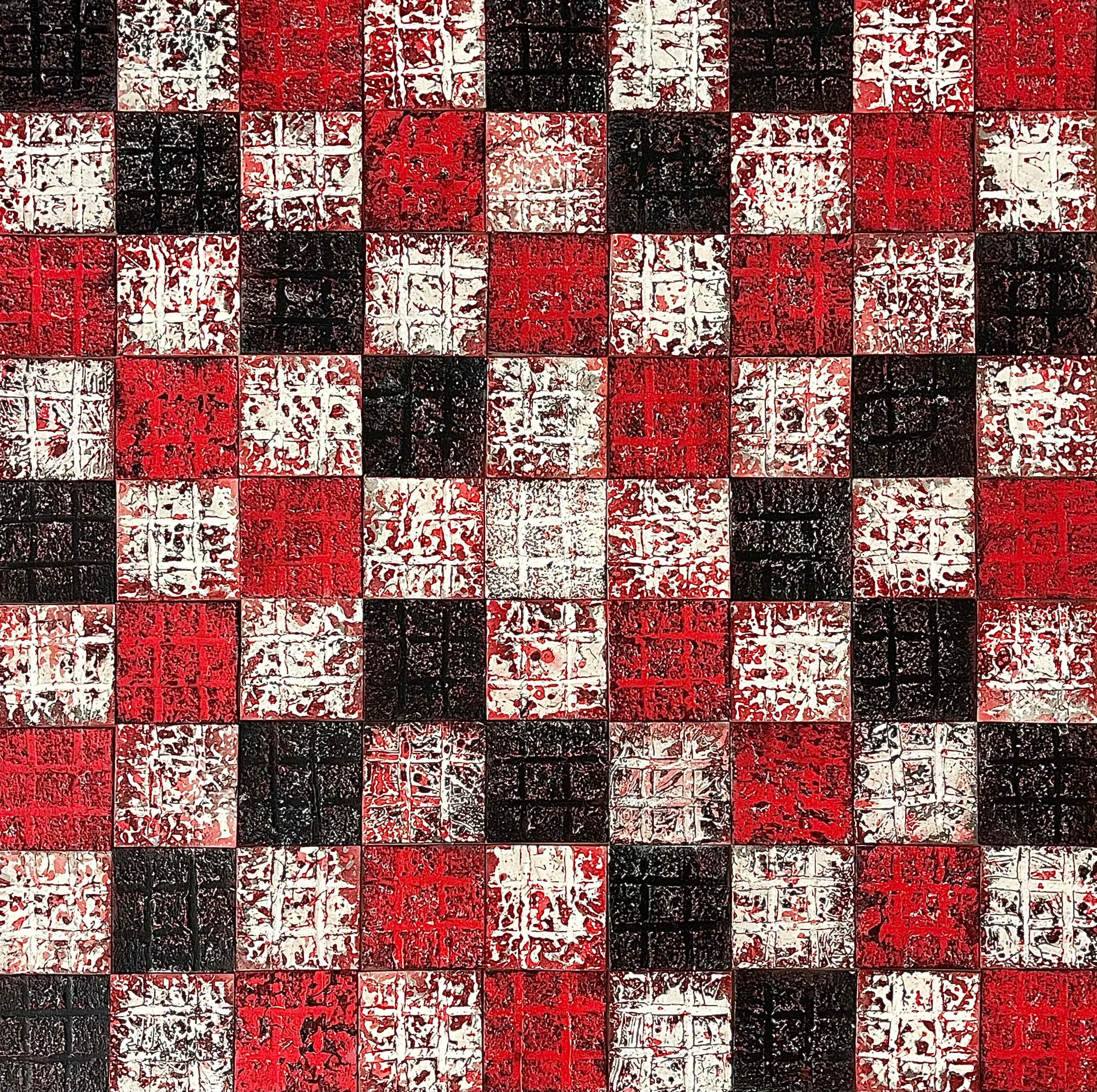 Faza I — apstraktna kompozicija sa mrežom linija, slika 2